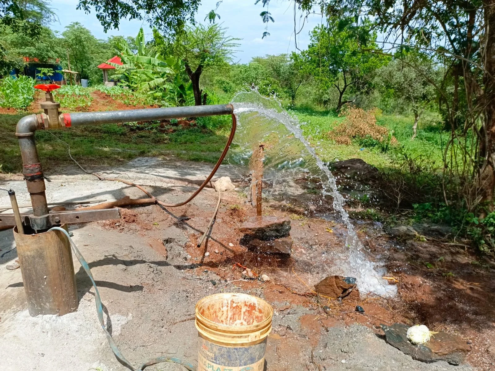 Clean borehole water